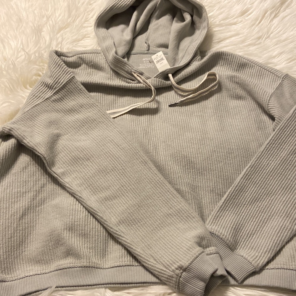 Aerie Cropped Hoodie size S color light green - Picture 7 of 12